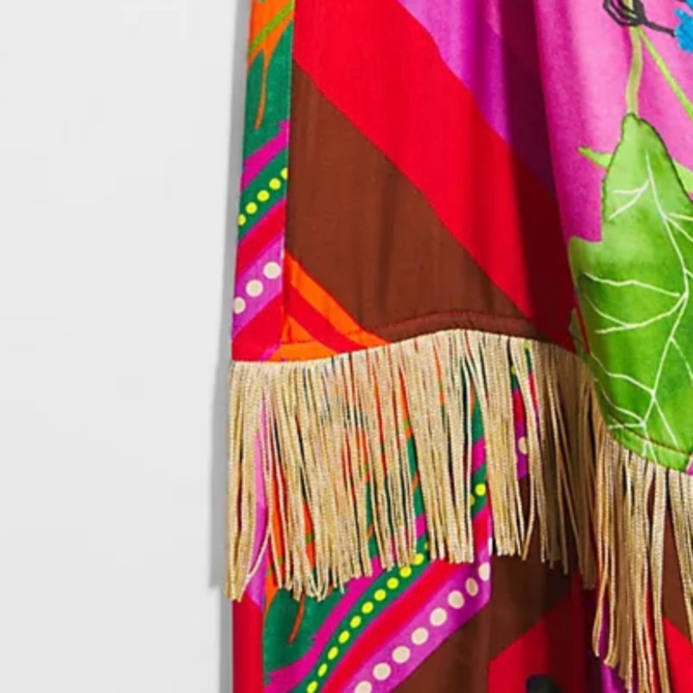 FARM RIO | Palila Fringed Midi Printed Dress - Picture 6 of 9